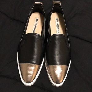 Karl Lagerfeld slip on loafers size 10